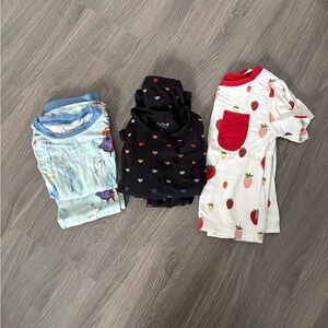 Kyte BABY Kids Pajama Sets - Blue, Black, White